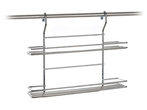 Polita depozitare condimente, Variella Double, Banquet, 37x9x37 cm, inox