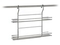 Polita depozitare condimente, Variella Double, Banquet, 37x9x37 cm, inox