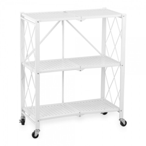 Organizator incaltaminte pliabil Confortime, 70x34x87 cm, metal, alb