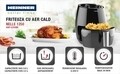 Friteuza cu aer cald, Heinner, 1250 W, 2.5 L, negru