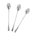 Set 3 lingurite pentru latte Stilo, Homla, inox tip 430, argintiu