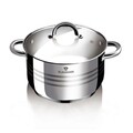 Oala cu capac Gourmet Line, Blaumann, 20 x 14.5 cm/ 4.3 L, inox, argintiu