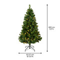 Brad de Craciun cu 260 LED-uri Imperial Pine, Everlands, IP44, 525 varfuri, 117x180 cm, verde