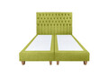 Pat matrimonial, Stockholm, Chester E, 140x200 cm, saltea tip Pocket, topper memory, Verde