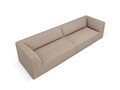 Canapea 4 locuri, Ruby, Micadoni Home, BL, 302x93x69 cm, poliester, bej inchis