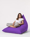 Fotoliu puf, Bean Bag Ferndale, Pyramid Bed, 145 cm, poliester impermeabil, mov