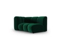 Modul canapea stanga 1.5 locuri, Lupine, Micadoni Home, BL, 171x87x70 cm, catifea, verde bottle