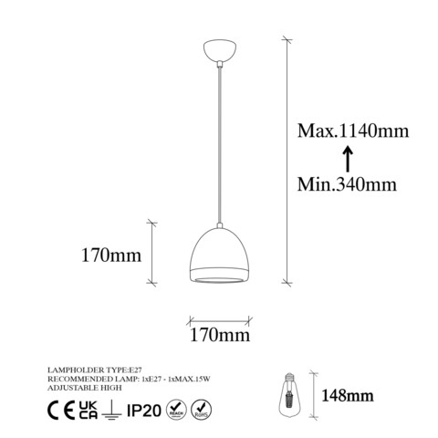 Lustra, Fulgor, 942FLG1133, Metal, Negru/Auriu