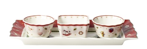 Set servire aperitive 4 piese, Villeroy & Boch, Toy's Delight, 26 x 12 x 5 cm, 65 ml, portelan premium