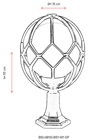 Lampa de exterior, Avonni, 685AVN1116, Plastic ABS, Alb/Negru