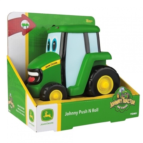 Tractoras cu buton Johnny, John Deere, verde