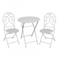 Set mobilier de gradina InArt, 3 piese, alb