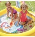 Piscina gonflabila pentru copii Intex Rainbow Arch, 84 L, 147x130x86  cm, polivinil, multicolor