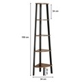 Corp biblioteca Ladder, Vasagle, 32.5 x 34 x 159 cm, otel/PAL, maro rustic