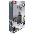 Set 5 cutite cu suport, Richardson Sheffield, Edge Black, inox/lemn, negru