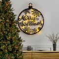 Decoratiune de luminoasa XMASBLACK-030, Tanelorn, 66x63 cm, metal, negru