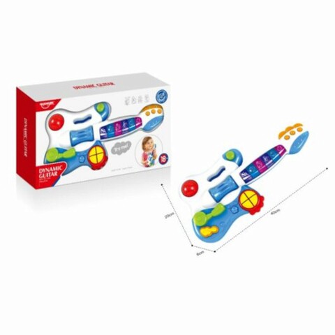 Jucarie chitara, Baby Guitar, HE0501, 18M+, plastic, multicolor