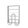 Corp biblioteca, Homitis, Norfolk Bookcase, 96x160x25.5 cm, Alb