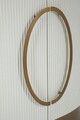 Bufet oval Tolosa, Mauro Ferretti, 79x48x67 cm, MDF/lemn de frasin/fier, multicolor