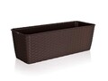 Jardiniera, Natural, Vetro-Plus, 40x15.5x13.5 cm, plastic, maro inchis