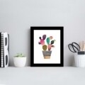 Tablou decorativ, Alpha Wall, Cactus, 23x28 cm