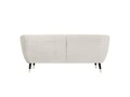 Canapea, Benito BK, Mazzini Sofas, 3 locuri, 188x76x83 cm, catifea, crem