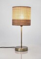 Lampa de masa Aylen, Bizzotto, 16.5x40 cm, 1 x E14, otel/in, natural/bej