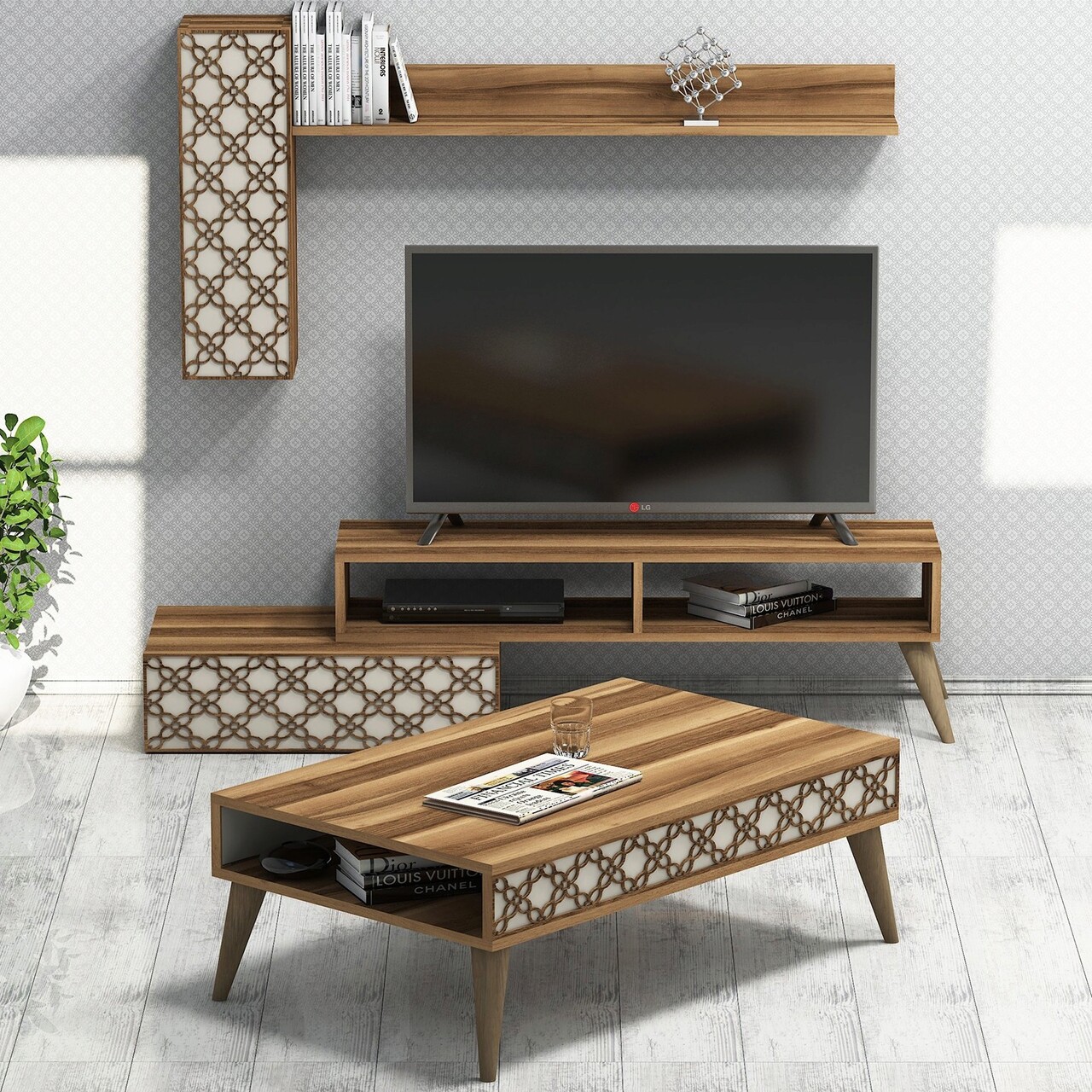 Set mobilier living, Hommy Craft, Planet, Maro/Crem