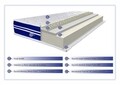 Saltea Super Ortopedica Tri Flexa, 12+3+3 Memory, Anatomica, Husa Hipoalergenica 90 x 190 cm