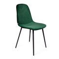 Scaun Slank, Homla, 44x52x85 cm, metal/catifea din poliester, verde deschis