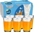 Set 6 pahare Maracatu, Nadir, 280 ml, sticla, transparent