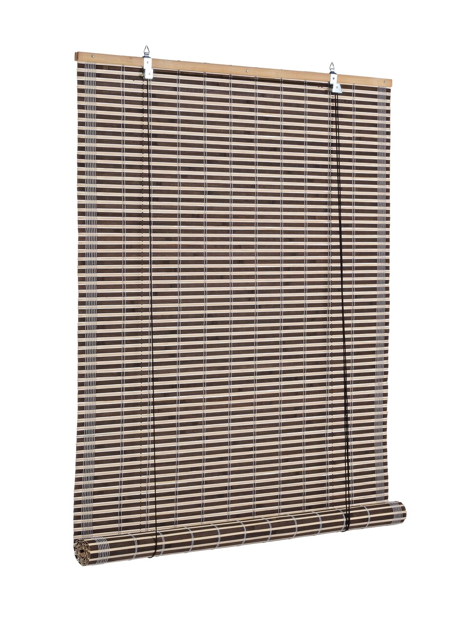 Jaluzea tip rulou Marsiglia Walnut, Bizzotto, 90x180 cm, bambus, maro