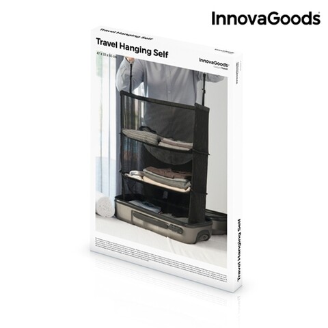 Raft pliant pentru organizarea valizelor InnovaGoods, 45x80x30 cm