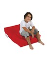 Set fotoliu si taburet pentru copii, Bean Bag, Ferndale, 65x50x40 cm, poliester impermeabil, rosu