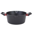 Oala cu capac Luigi Ferrero Rosso FR-2411, Ø28 cm, 6.7 L, aluminiu presat/invelis non-stick