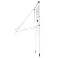 Marchiza pentru geam Window S, 200x120 cm, aluminiu/otel, alb