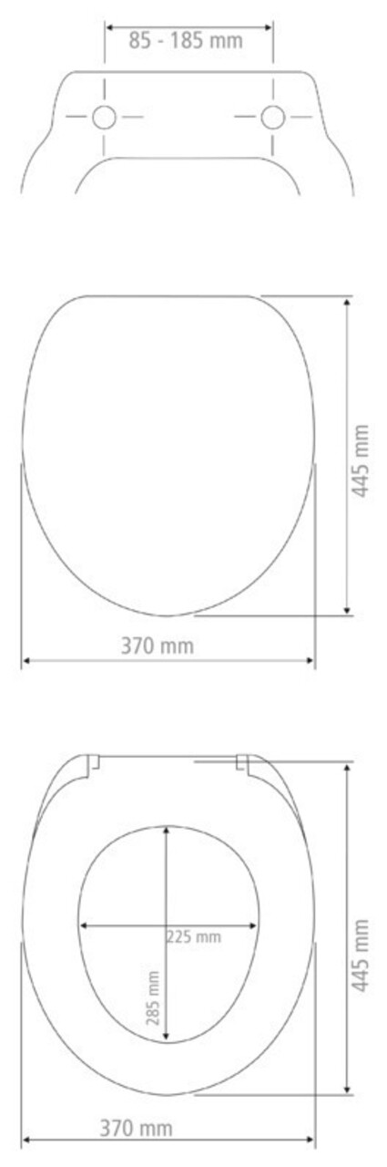 Capac Pentru Toaleta Cu Sistem Automat De Coborare, Wenko, Geometry, 37 X 44.5 Cm, Duroplast, Multicolor