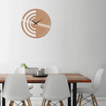 Ceas de perete, Metal Wall Clock 8, Metal, Dimensiune: 48 x 48 cm, Cupru