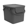 Cos de gunoi pentru colectare selectiva Albula, Rotho, 40 L, plastic, antracit