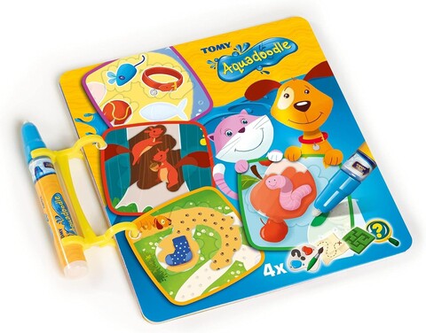 Carticica cu activitati Aquadoodle, 32x16 cm, plastic, multicolor