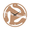 Ceas de perete, Metal Wall Clock 5, Metal, Dimensiune: 48 x 48 cm, Cupru