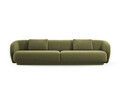 Canapea 4 locuri, Camden, Cosmopolitan Design, 304x102x72 cm, catifea, verde deschis