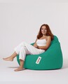 Fotoliu puf, Bean Bag, Ferndale Premium XXL, 115 x 130 cm, poliester impermeabil, turcoaz