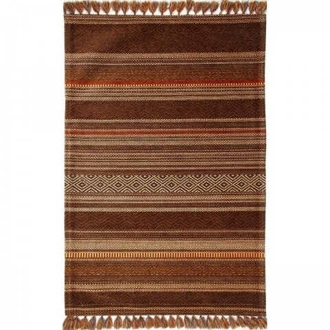 Covor rezistent IN 01 - Brown, Terra, 80x150 cm, maro