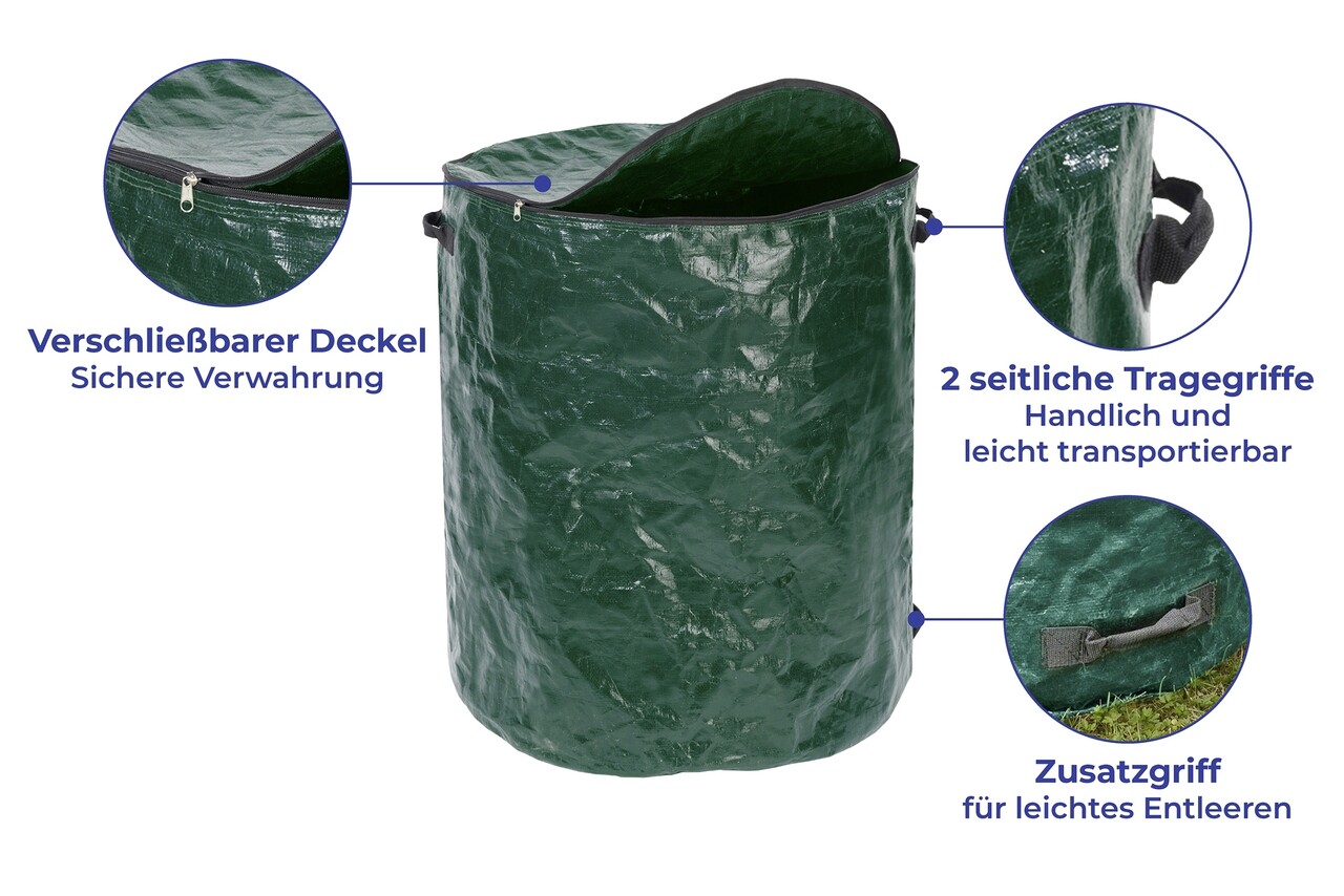 Geanta Multifunctionala XXL Maximex, Waste, 275 L, Polipropilena, Verde