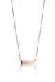 Lantisor cu pandantiv, Emily Westwood, Rose Gold Bar Necklace, inox, auriu