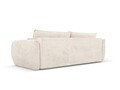 Canapea extensibila 3 locuri, Kaelle, Micadoni Home, BL, 244x97x91 cm, poliester chenille, bej deschis