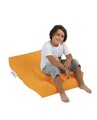 Set fotoliu si taburet pentru copii, Bean Bag, Ferndale, 65x50x40 cm, poliester impermeabil, portocaliu