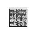 Decoratiune de perete, Kufi Felak, Metal, Dimensiune: 50 x 50 cm, Negru