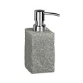 Dozator sapun lichid, Wenko, Granite, 215 ml, 8.8 x 16 x 6.5 cm, polirasina, gri